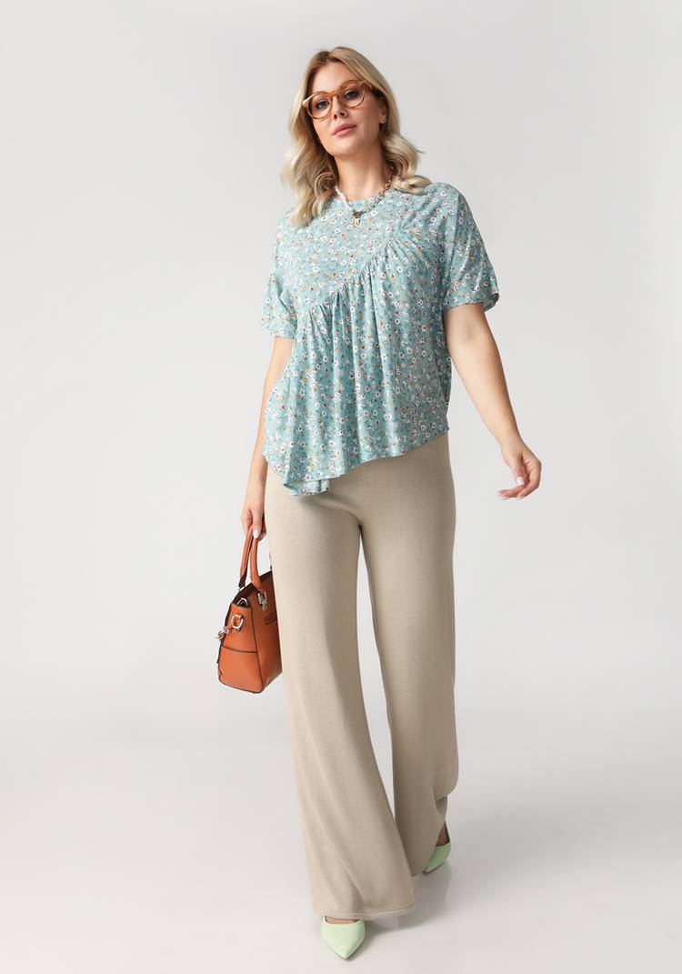 Блуза асимметричная с принтом пейсли шир.  750, рис. 1