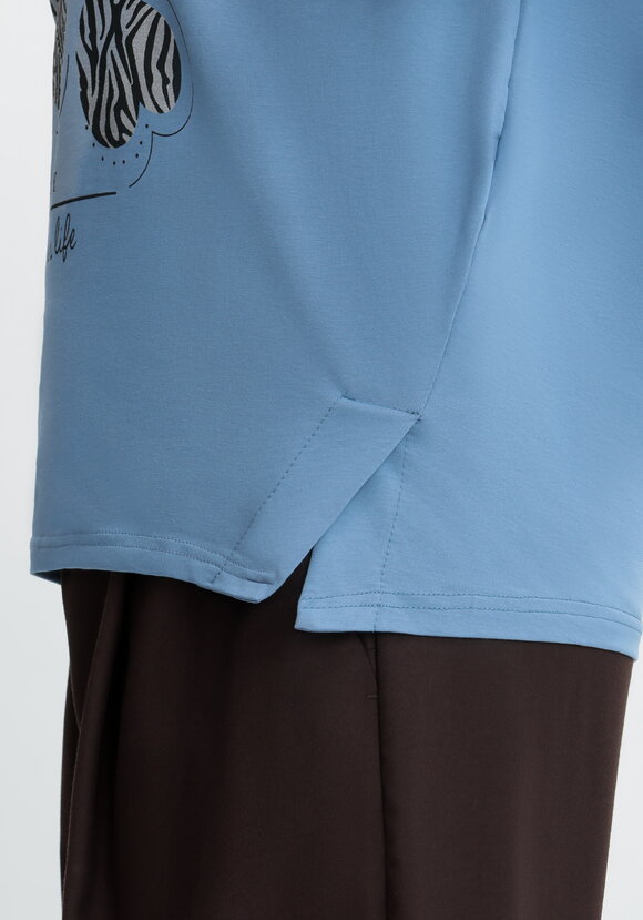 Блуза с принтом Сердца шир.  580, рис. 18