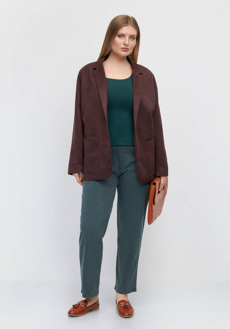 Джинсы цветные с резинкой по поясу шир.  750, рис. 11