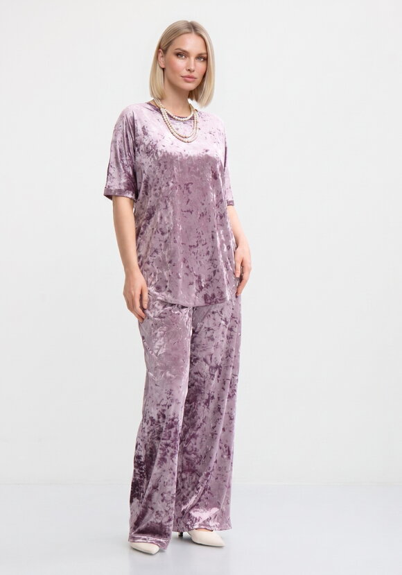 Костюм бархатный с брюками палаццо шир.  580, рис. 12