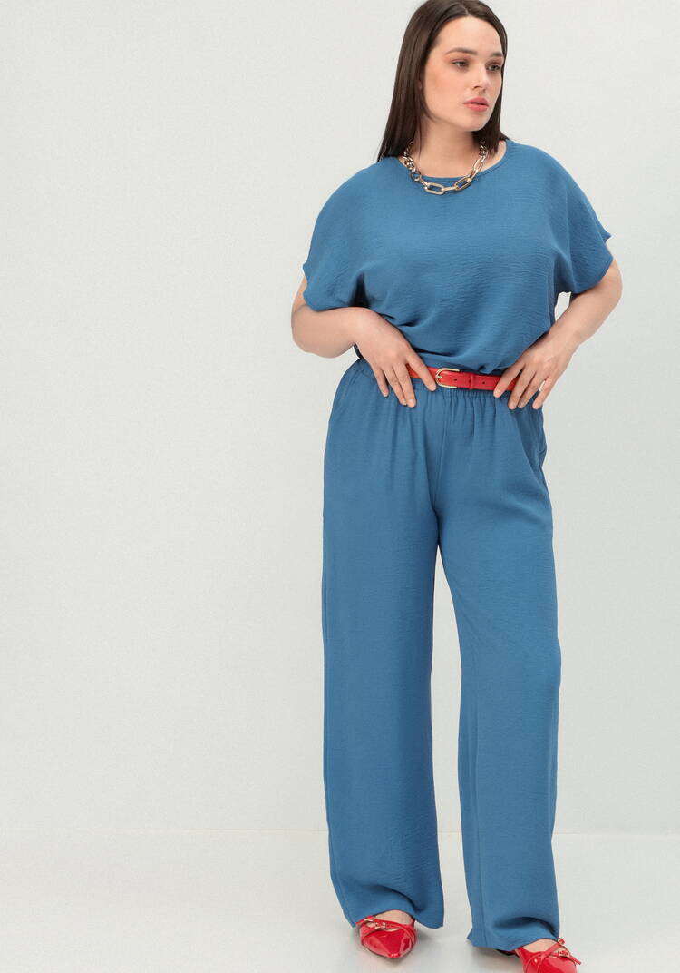 Брюки с карманами, свободного кроя шир.  750, рис. 34