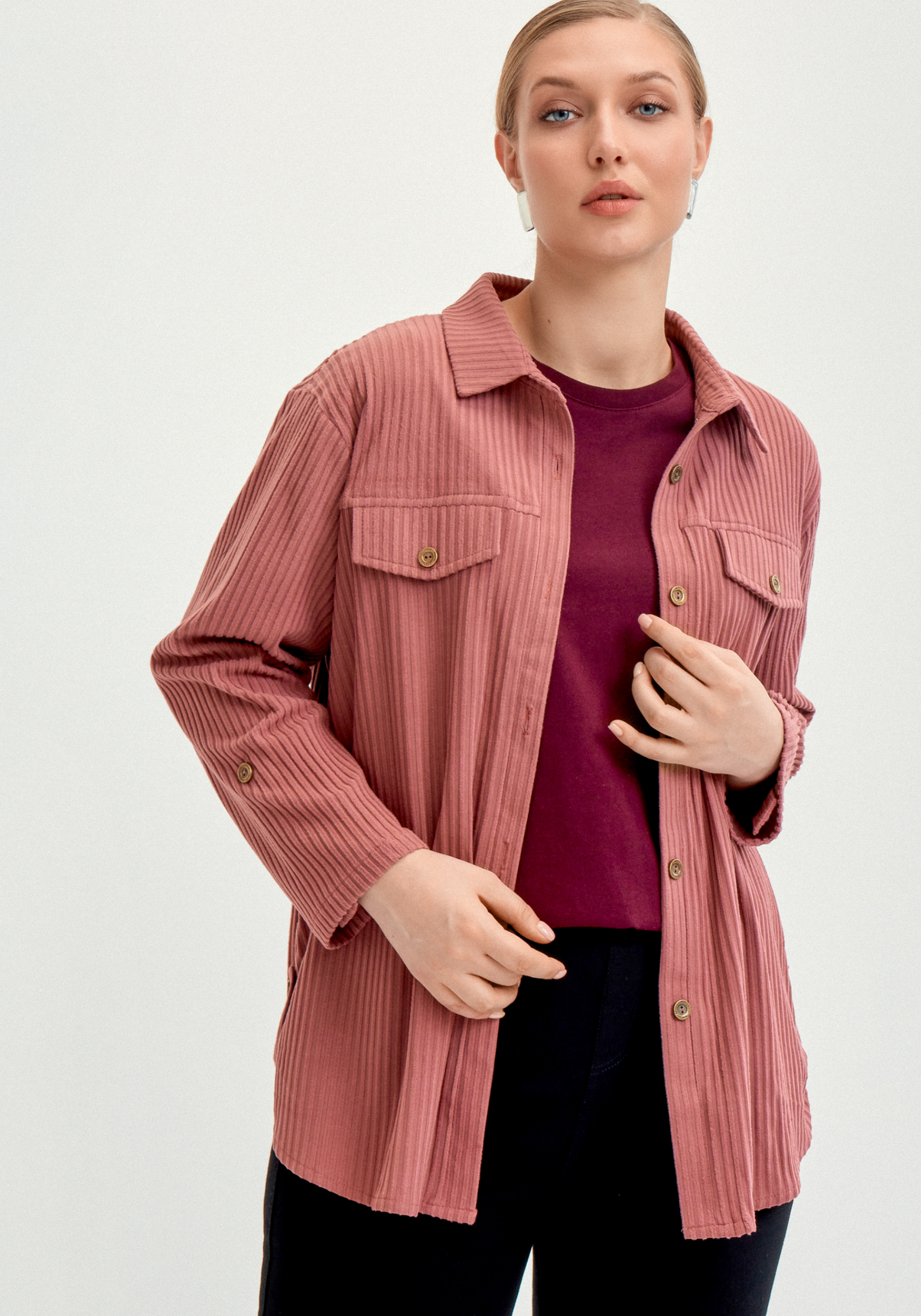 Рубашка из крупного вельвета 3499₽