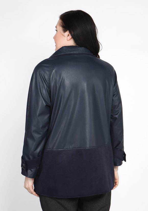 Куртка из экокожи на молнии шир.  580, рис. 3