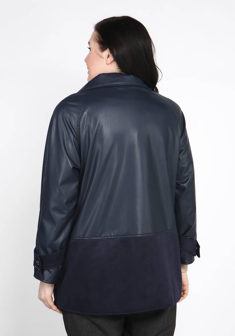 Куртка из экокожи на молнии шир.  750, рис. 3