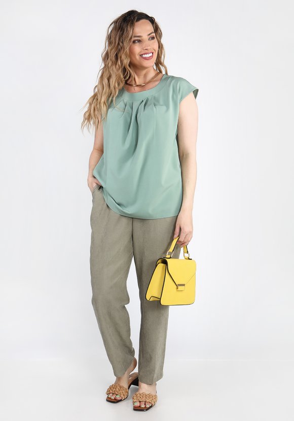 Блуза с декорированным элементом шир.  580, рис. 17