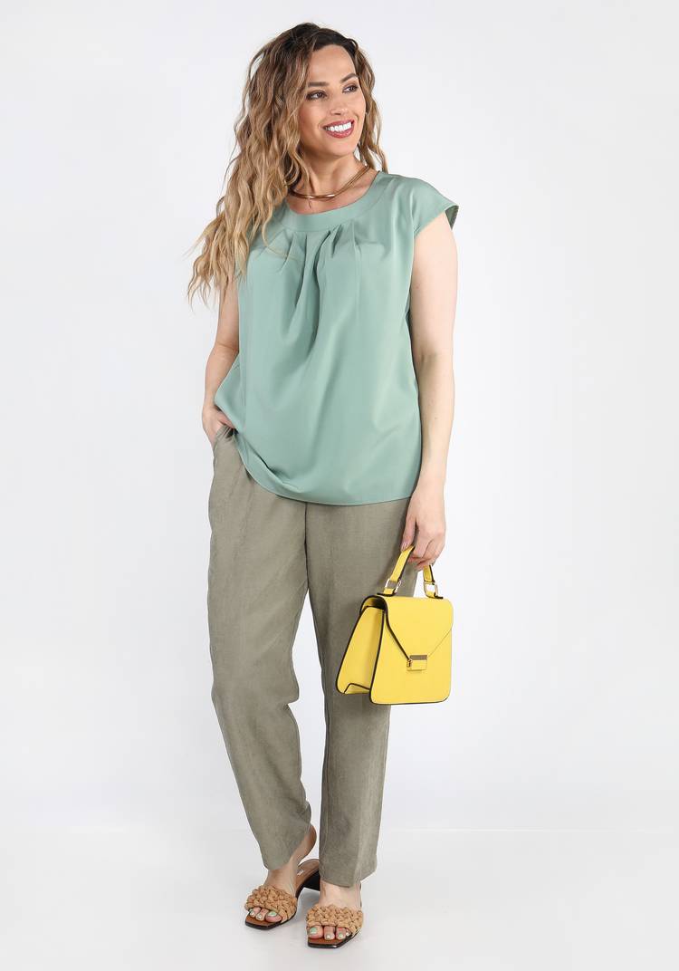 Блуза с декорированным элементом шир.  750, рис. 17