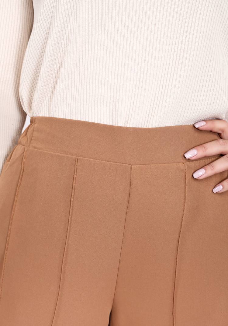 Брюки с декоративными отстрочками шир.  750, рис. 4