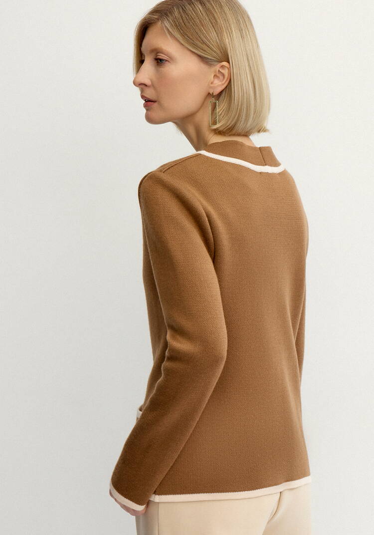 Жакет женский с контрастным кантом шир.  750, рис. 4