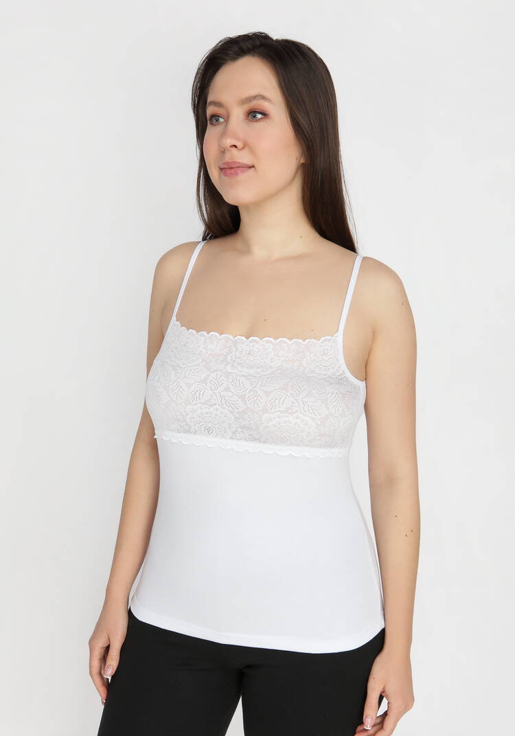 Топ с кружевом Селена шир.  750, рис. 4