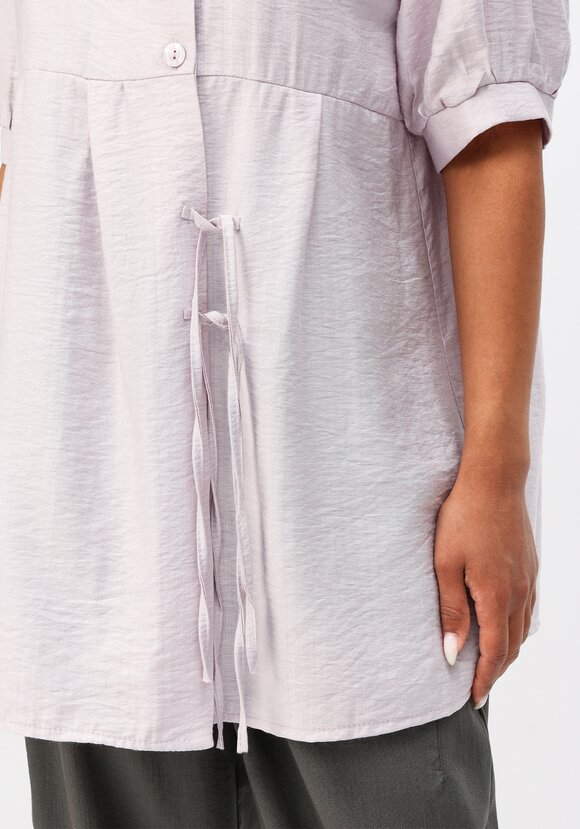 Блуза свободная с декоративными завязками шир.  580, рис. 5