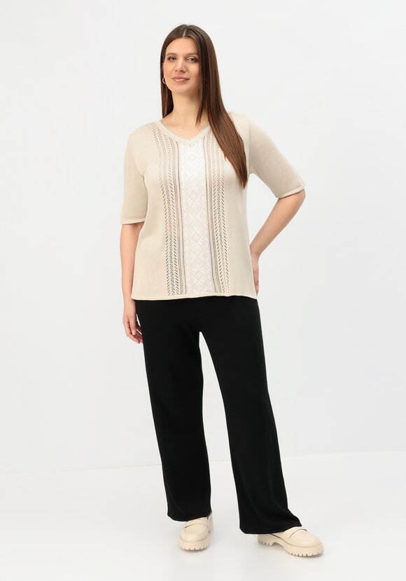 Пуловер с узором на передней полочке шир.  580, рис. 2