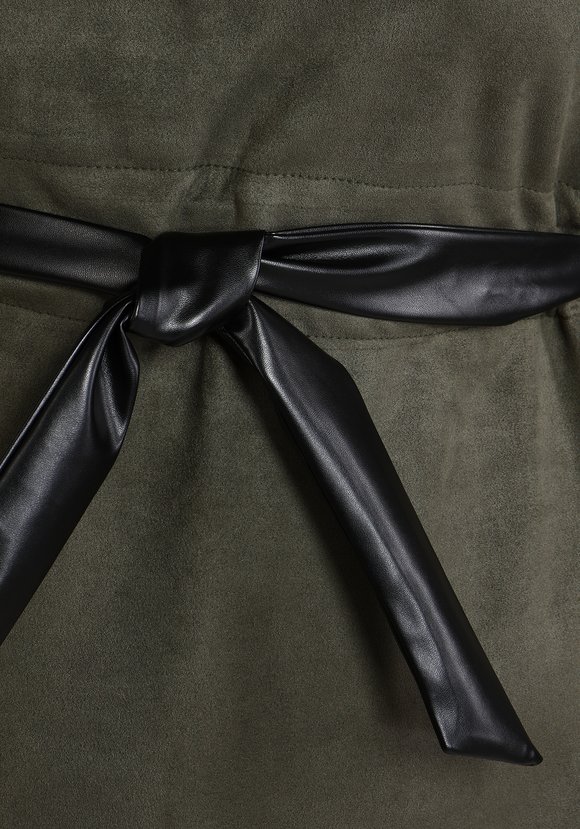 Платье с кулиской из эко-замши шир.  580, рис. 4