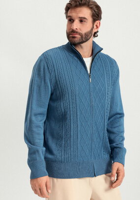 Кардиган на молнии с фактурным рисунком