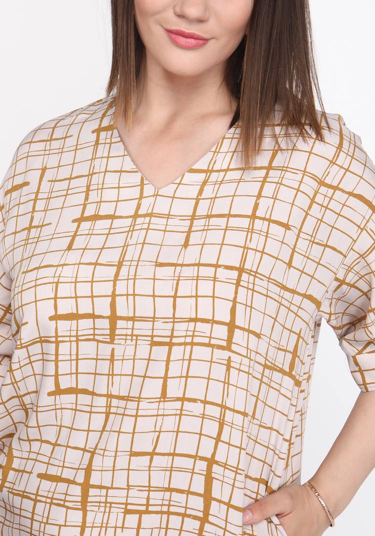 Платье с V-образным вырезом и манжетом шир.  750, рис. 4