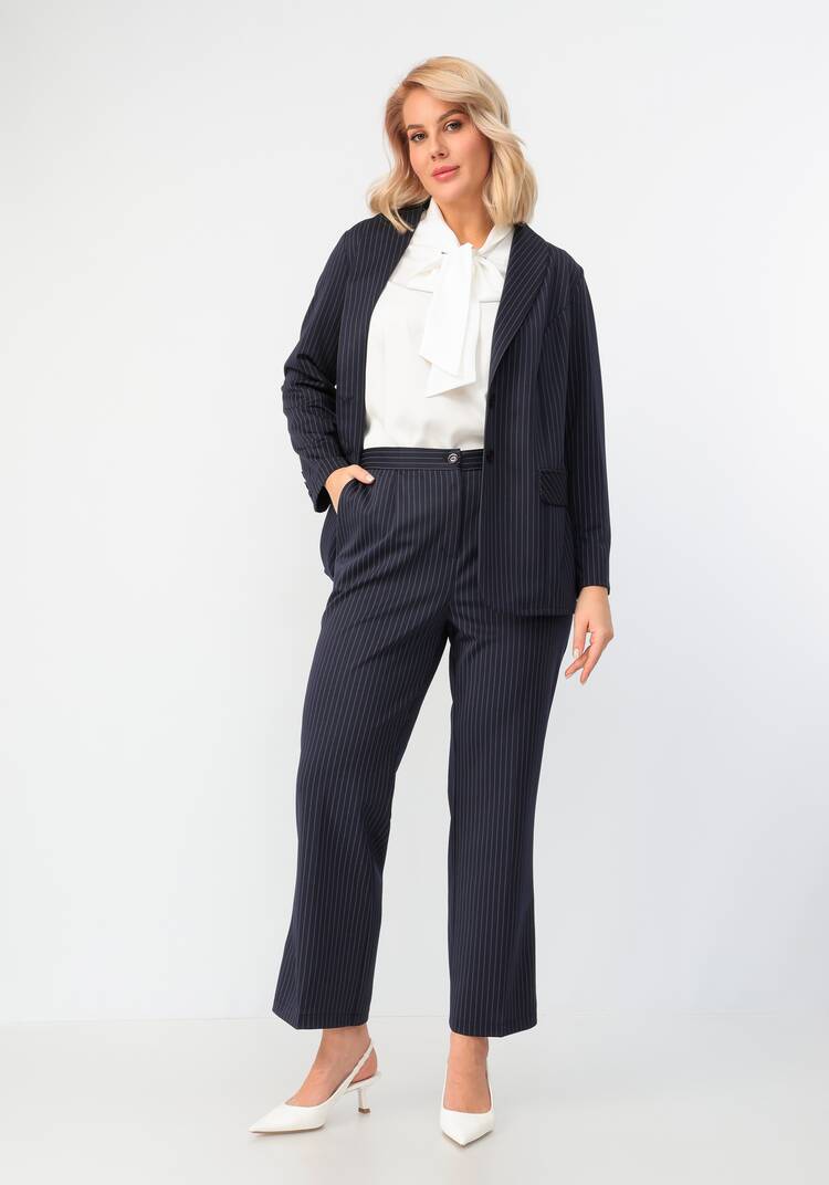 Брюки прямого кроя в полоску шир.  750, рис. 26