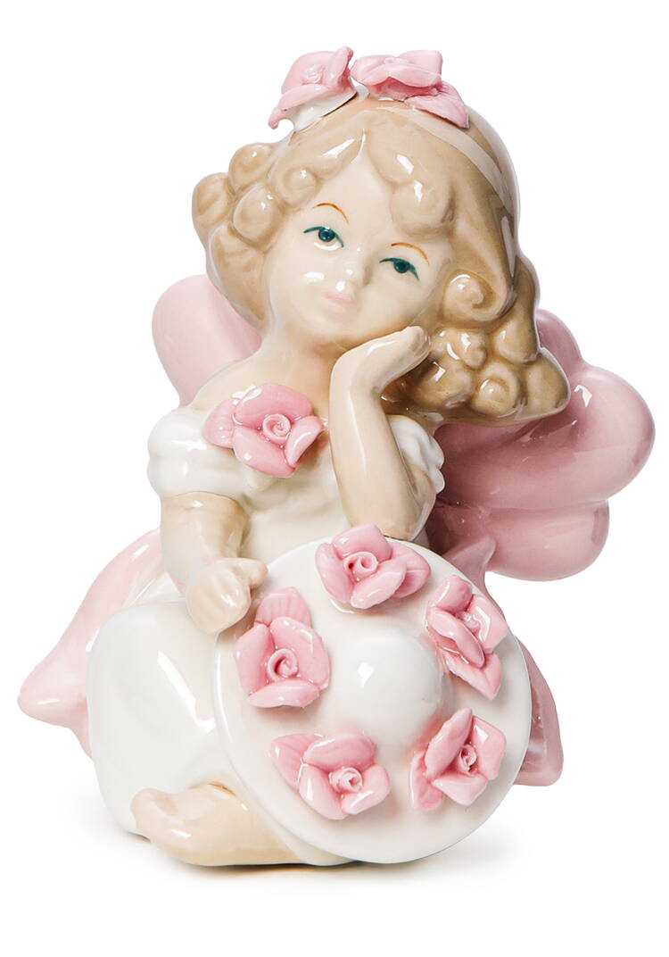 Фигурка фарфоровая Ангелочек шир.  750, рис. 1