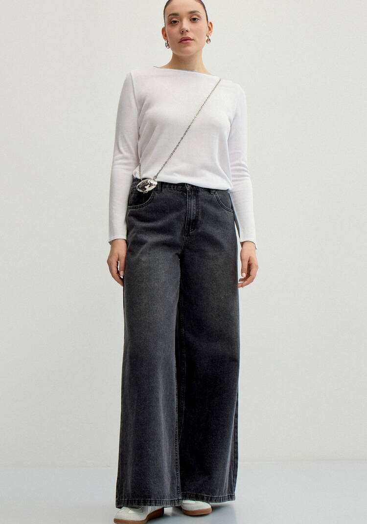 Джемпер базовый однотонный шир.  750, рис. 7