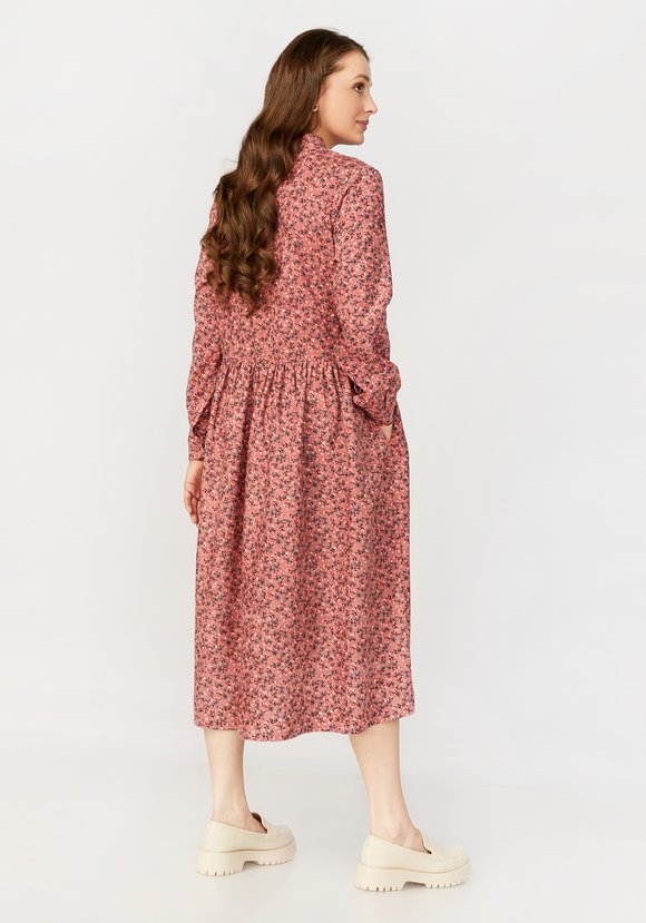 Платье свободного кроя со сборкой на талии шир.  580, рис. 7