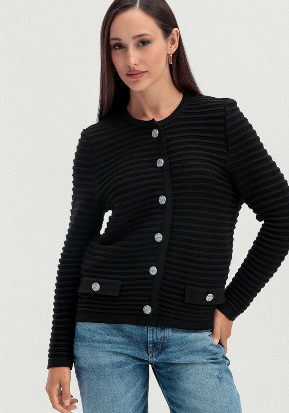 Пиджак в полоску на металлических пуговицах шир.  580, рис. 9