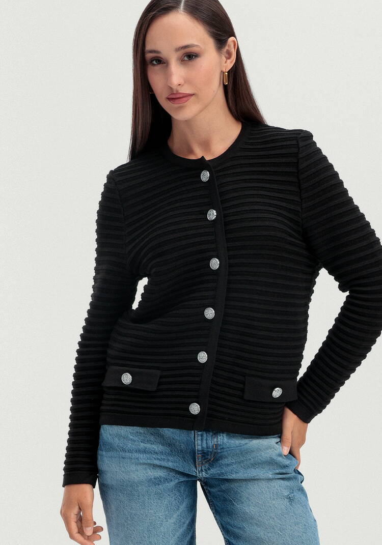 Пиджак в полоску на металлических пуговицах шир.  750, рис. 9