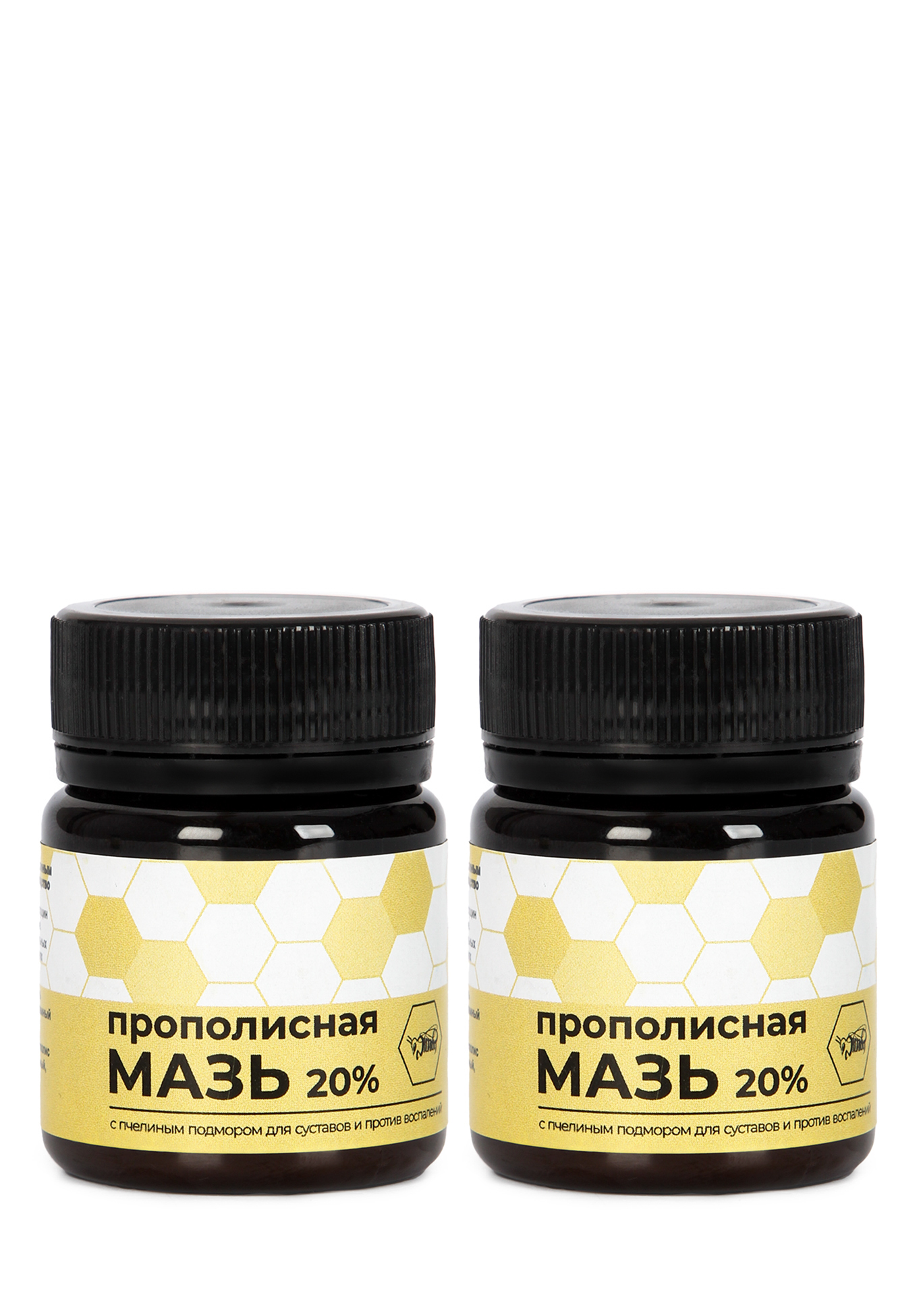 

Мазь прополисная с пчелиным подмором, 2 шт.