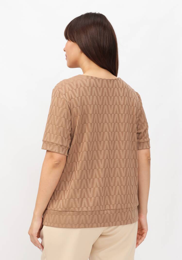 Джемпер с коротким рукавом и принтом шир.  750, рис. 3