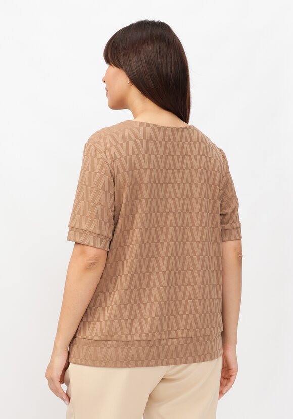 Джемпер с коротким рукавом и принтом шир.  580, рис. 3