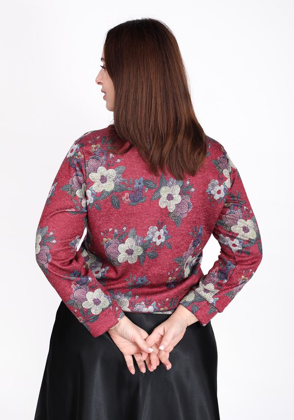 Блуза Цветочный презент шир.  580, рис. 10
