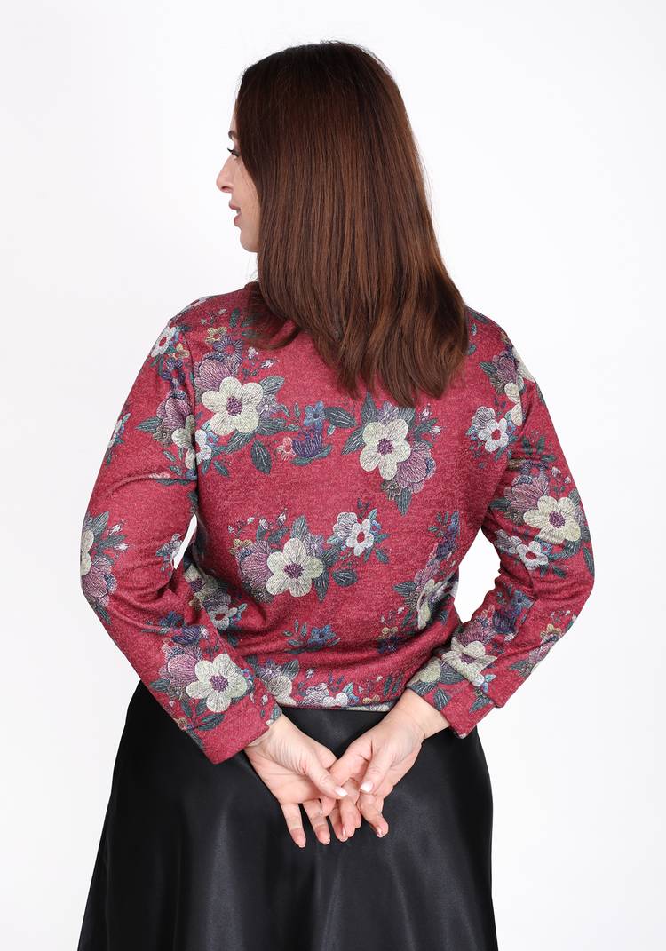 Блуза Цветочный презент шир.  750, рис. 10