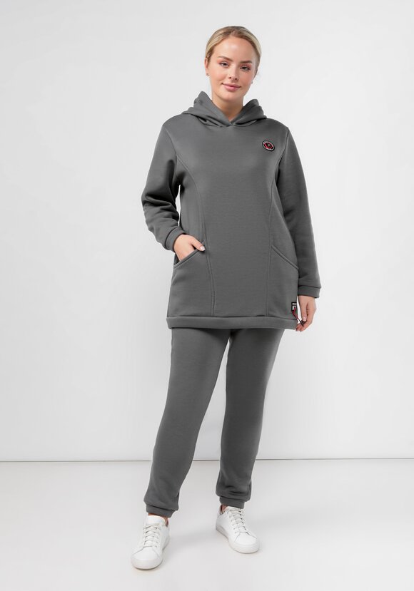 Толстовка удлиненная с капюшоном шир.  580, рис. 7