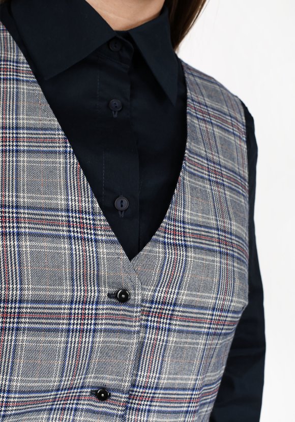 Блуза с имитацией жилетки шир.  580, рис. 2