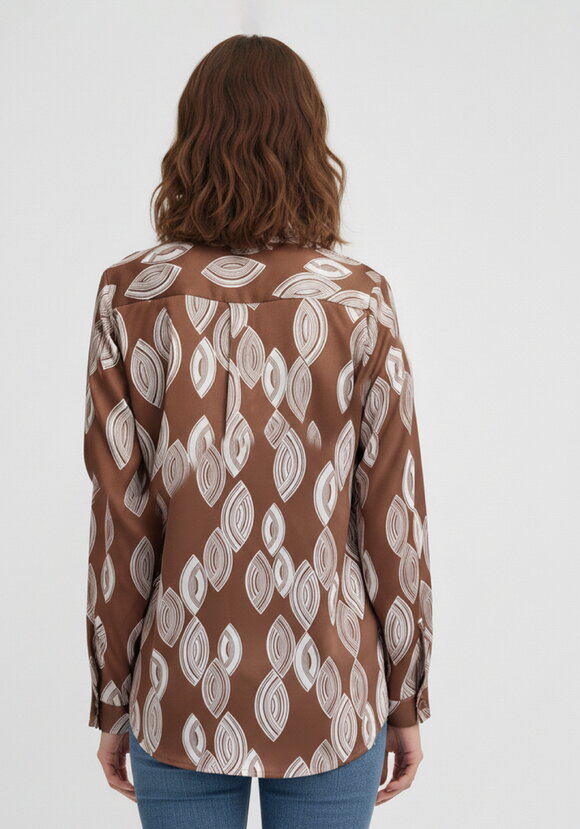 Блуза свободного кроя с застежкой шир.  580, рис. 3