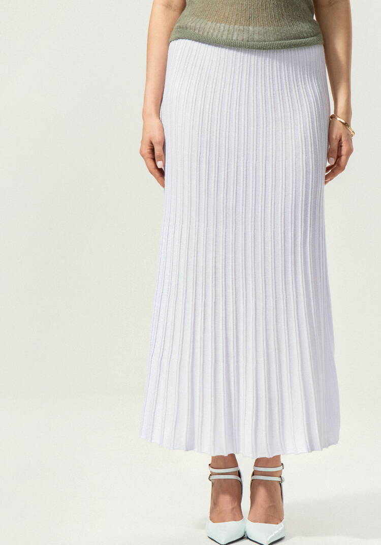 Юбка плиссе длины миди шир.  750, рис. 12