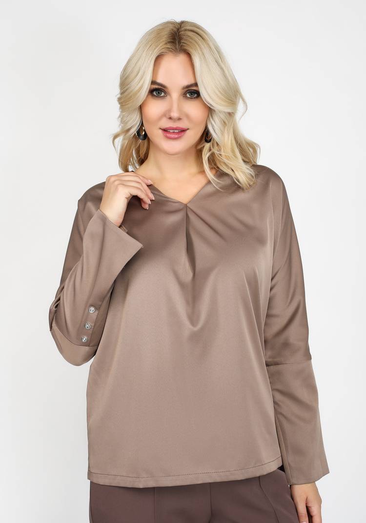 Блуза с фантазийным манжетом шир.  750, рис. 7