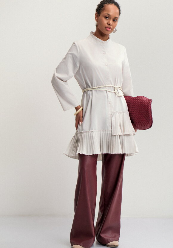 Туника с плиссированным воланом шир.  580, рис. 2