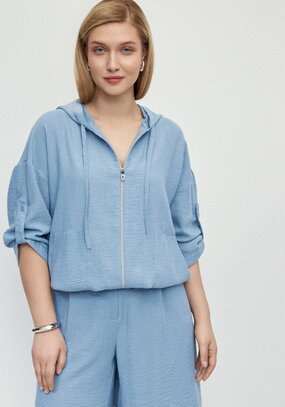 Пыльник изо льна на молнии