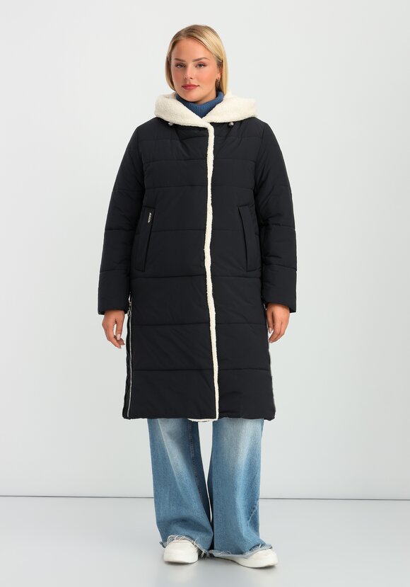 Пальто с капюшоном из меха шир.  580, рис. 4