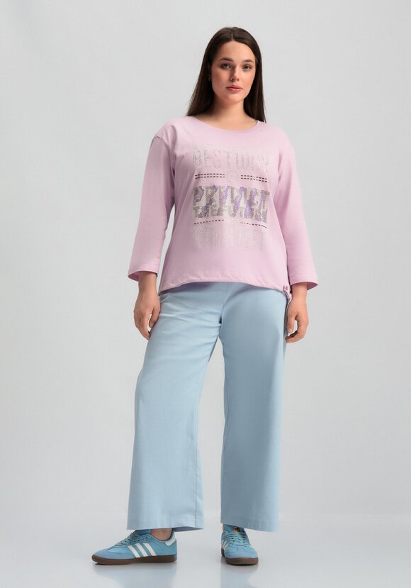 Лонгслив с декором из страз шир.  580, рис. 28