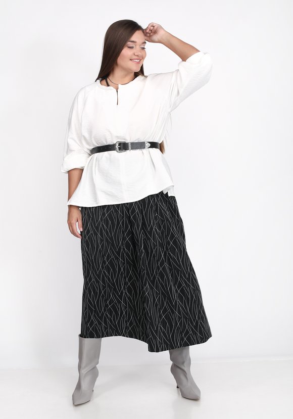 Блуза свободного силуэта с рукавом реглан шир.  580, рис. 3