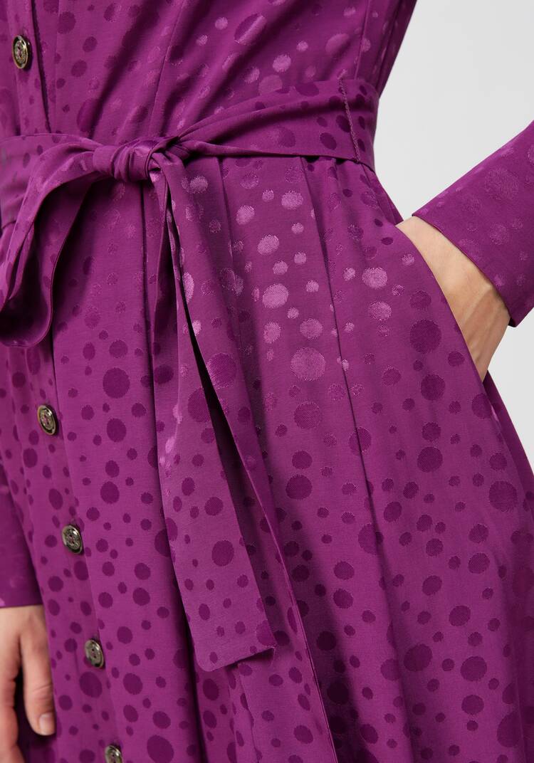 Платье на пуговицах со складками на юбке шир.  750, рис. 7