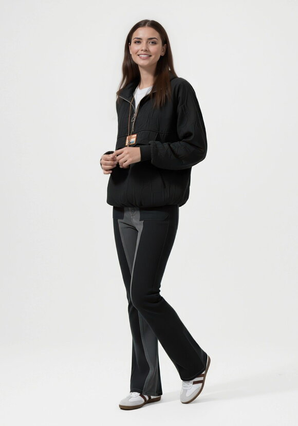 Джинсы комбинированные двухцветные шир.  580, рис. 15