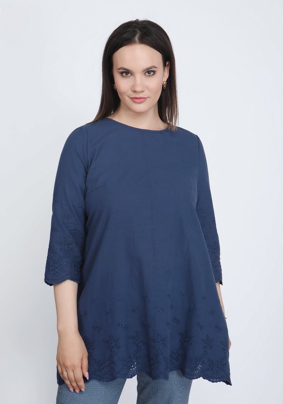 Туника свободного силуэта из шитья шир.  580, рис. 2