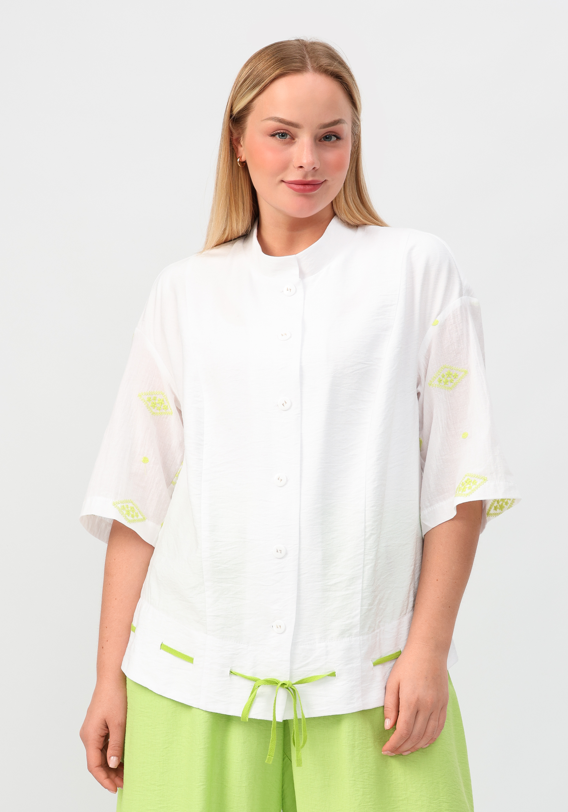 Блуза "Эдда" Мечты Данаи, цвет бежевый, размер 56 - фото 7