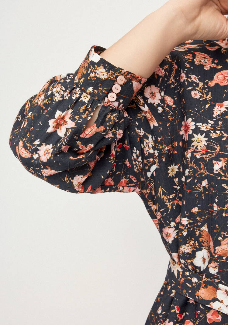 Платье с принтом по рукавам Герда шир.  750, рис. 16