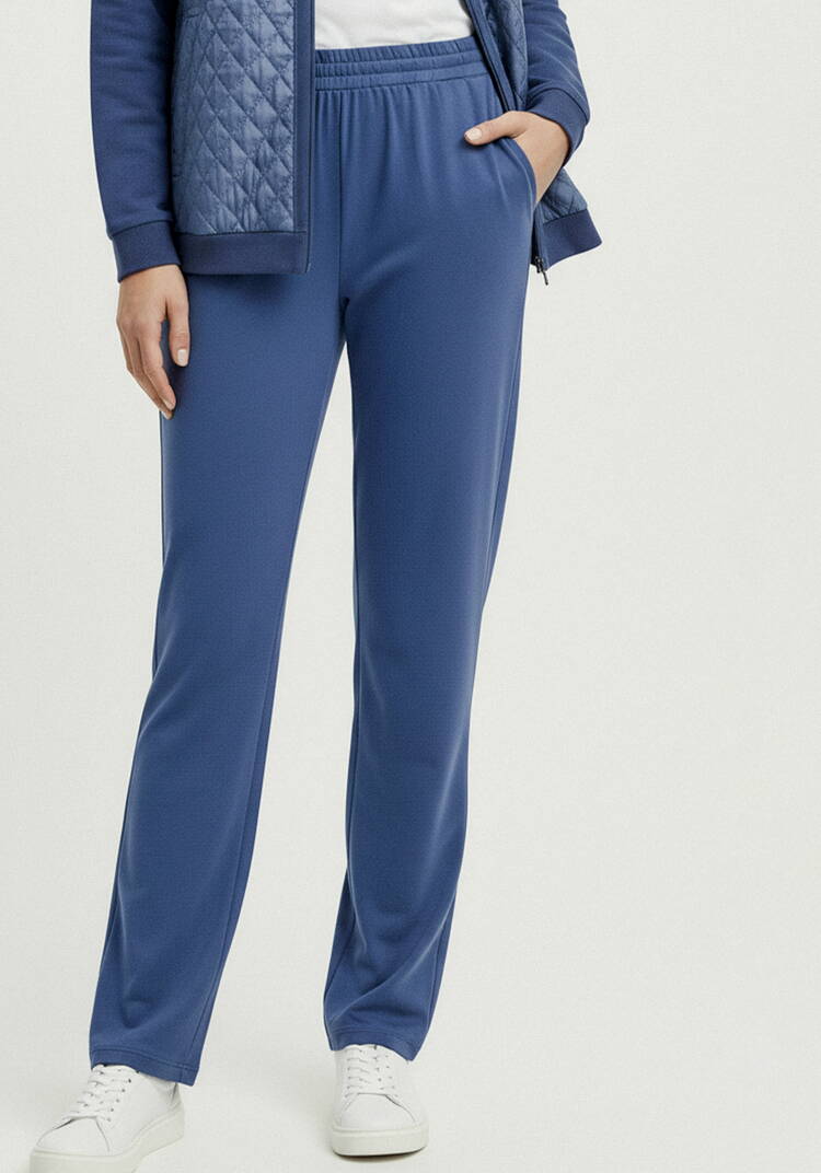 Брюки прямые трикотажные на резинке шир.  750, рис. 18