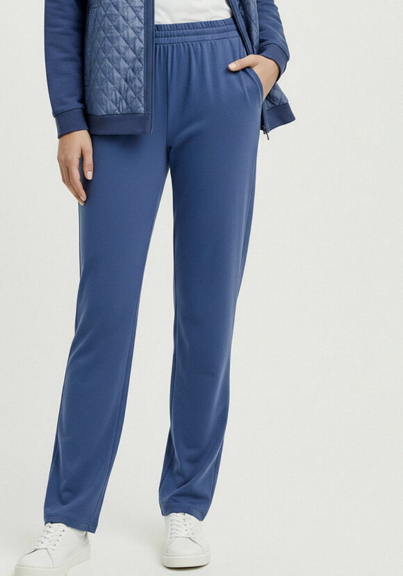 Брюки прямые трикотажные на резинке шир.  580, рис. 18