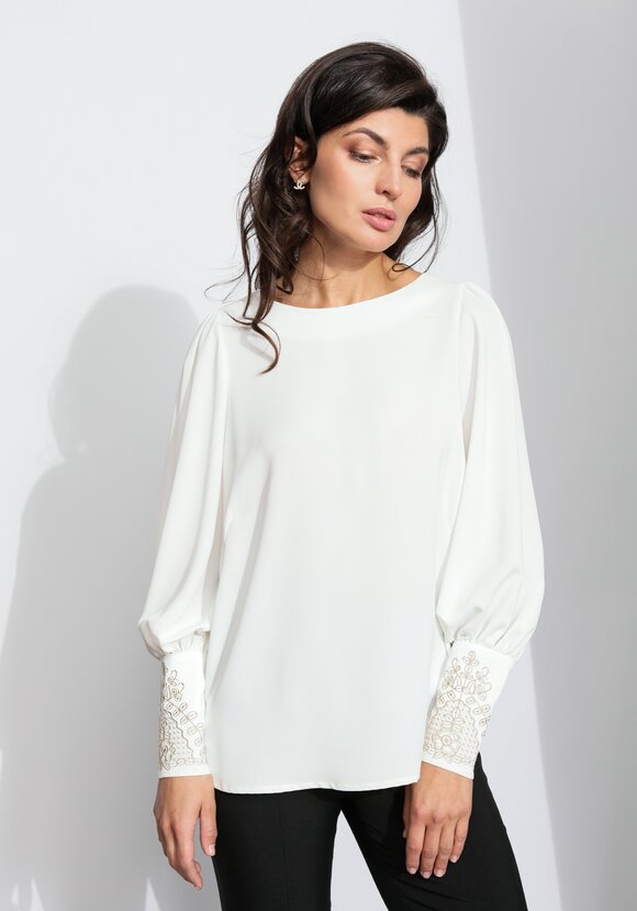 Блуза с вышивкой на манжете шир.  580, рис. 17