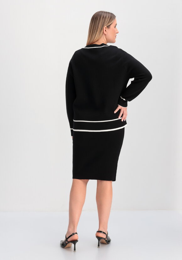 Костюм в стиле олд мани (пиджак и юбка) шир.  580, рис. 11