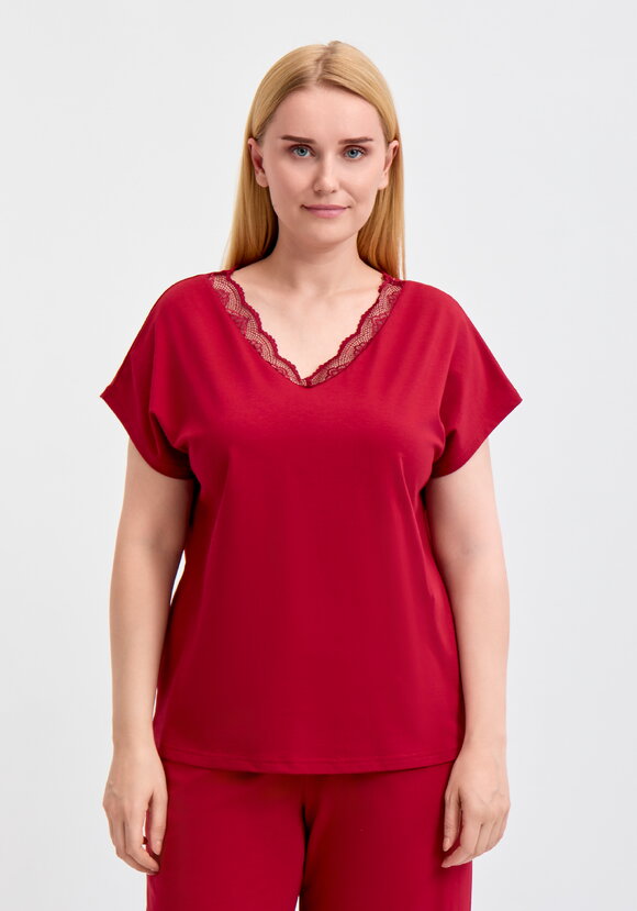 Майка с кружевом шир.  580, рис. 19