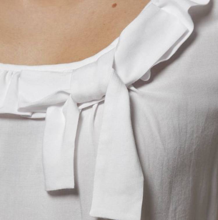 Блуза с рюшами в романтическом стиле шир.  750, рис. 2